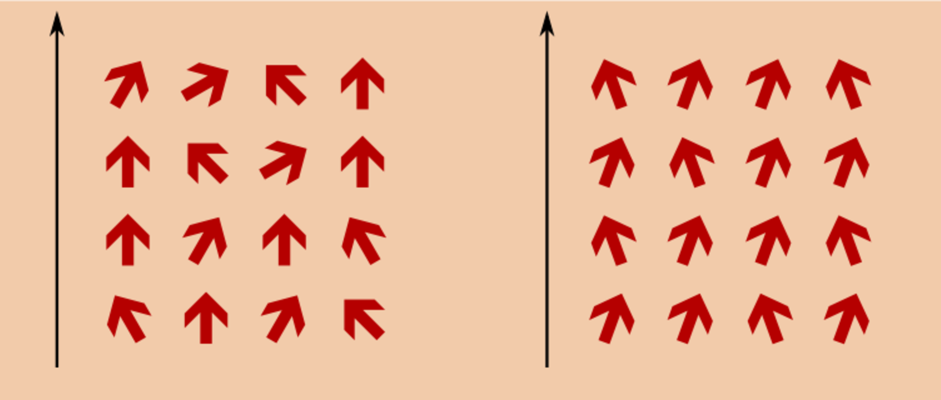 Alignment of microscopic spins